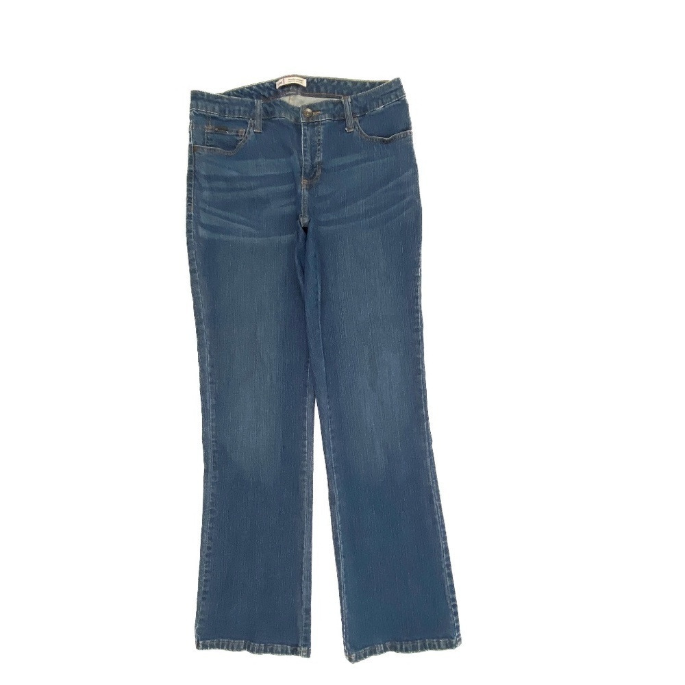 Lee Jeans Women 12 Dark Blue Slender Secret Lower on the Waist Bootcut 4520